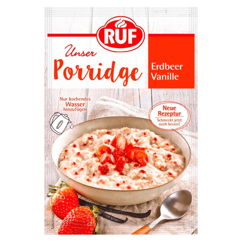 Ruf Porridge Erdbeer Vanille 65g